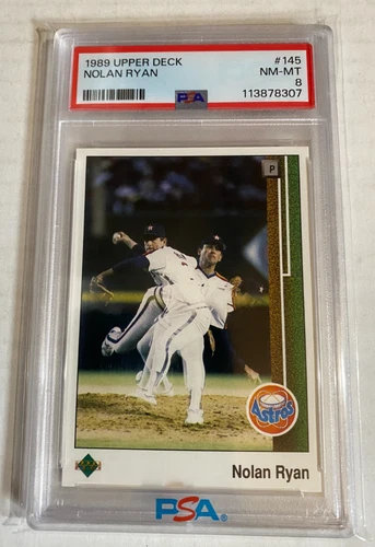 1989 Upper Deck #145 Nolan Ryan PSA 8