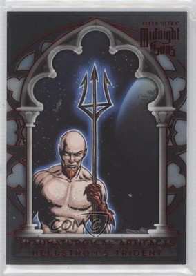 2023 Fleer Ultra Midnight Sons Red 83/100 Hellstrom's Trident #OO7 4z8