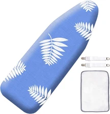 Sheechung Ironing Board Cover and Pad for Extra Wide 18" X 49" 3-Layer Silicone