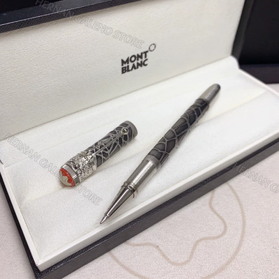 Montblanc Silver Skeleton Rollerball Pen Luxury Executive Writing VIP Gift