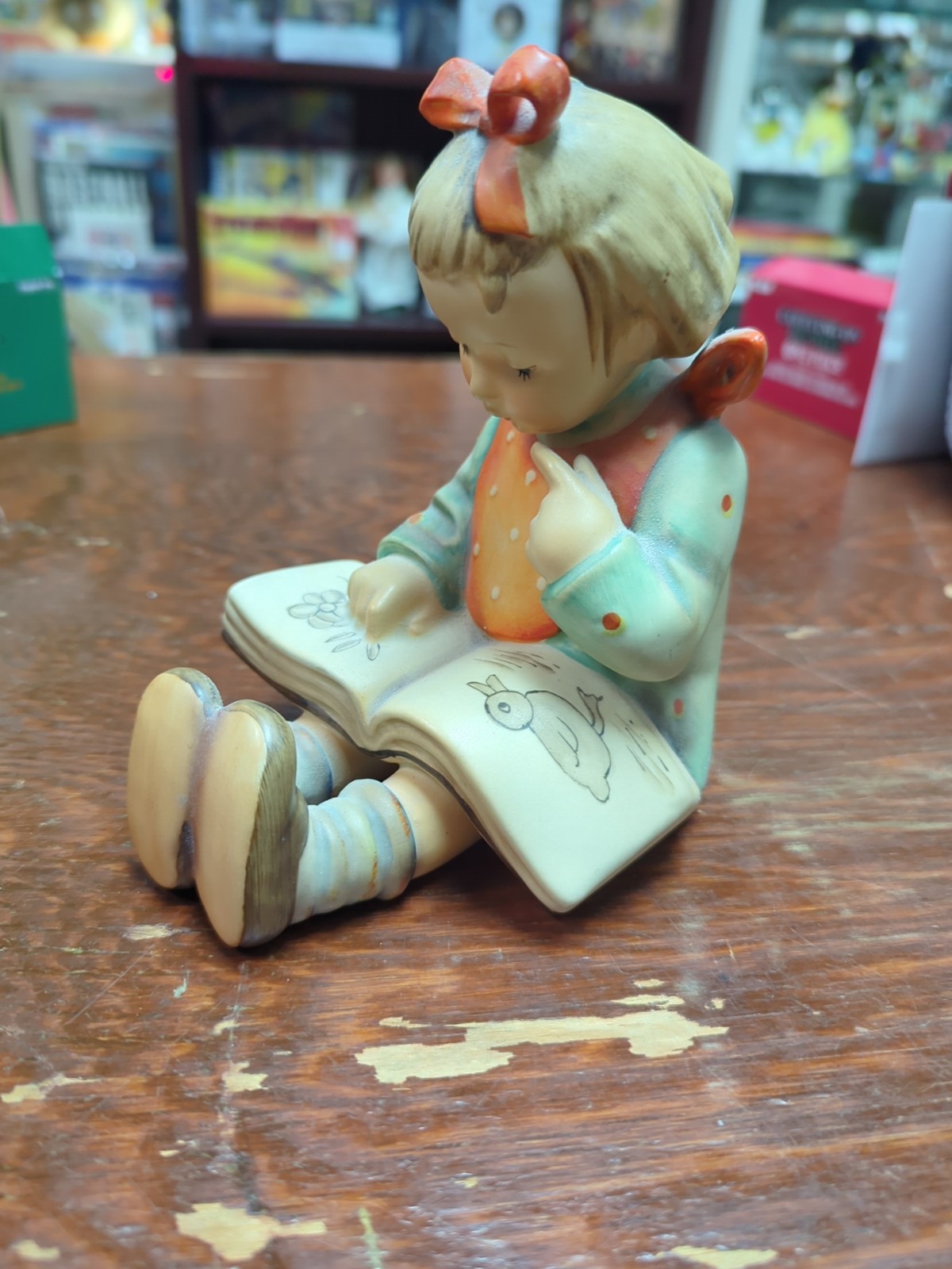 Goebel M.I. Hummel Figurine “Book Worm” – Hum 3/I – TMK-6 – W. Germany – 5″