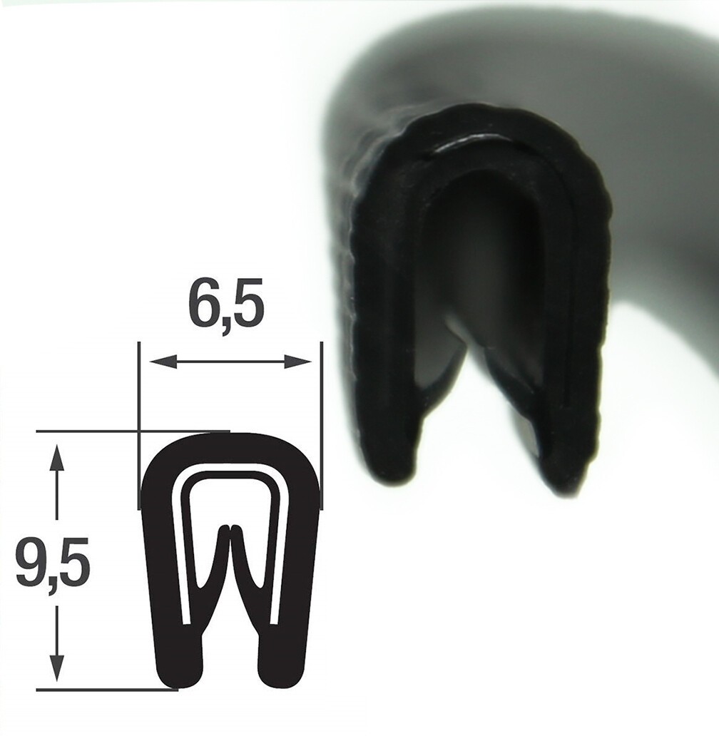 Kantenschutz Keder Profil Kederband Klemmprofil Gummi Blech PVC SMI KS1-2S-M KY