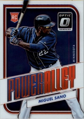 2016 Donruss Optic Power Alley #5 Miguel Sano - BB