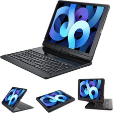 Ipad Pro 12.9 Case with Keyboard 2017 2Nd 2015 1St Generation, 360 Rotatable Wir