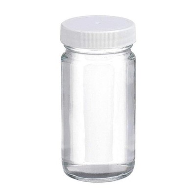 WHEATON W217002 Bottle,102 mm H,Clear,51 mm Dia,PK24 48H641