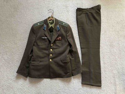 Rare 1980s Soviet Major Aviation Technician Uniform Set   Jacket, Pants, Shirt