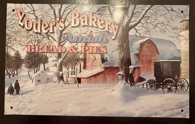 Yoder s Bakery, Amish Bread And Pies Tin Decorative Picture Middlefield Ohio