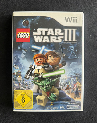 LEGO Star Wars III: The Clone Wars - Nintendo Wii PAL USK 6 inkl. Handbuch