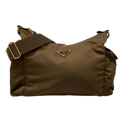 PRADA Explorer Large Re-Nylon Shoulder Bag 1BC264 Brown Nylon Shoulder Bag