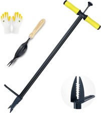 Colwelt Garden Weed Puller and Root Removal Tool, Stand Up Weeder with Foot Ped
