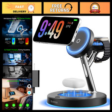 3-in-1 Wireless Charger Stand for iPhone, Apple Watch  AirPods - Fast Charging