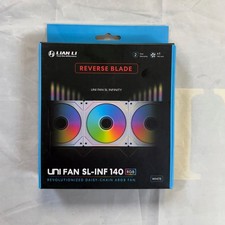 Lian Li UNI Fan SL-INF 140 RGB Single Pack, Reverse Blade White