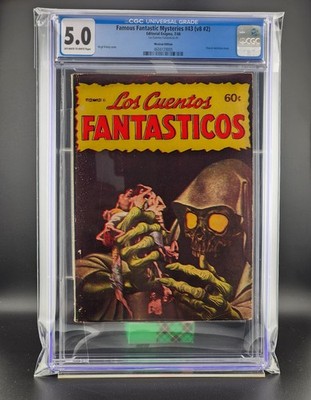 Famous Fantastic Mysteries #43 Pulp CGC 5.0 Mexican Edition Skeleton Cover 1/1