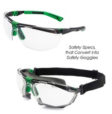 Safety Glasses that Convert to Safety Goggles Two In One Solution by UNIVET