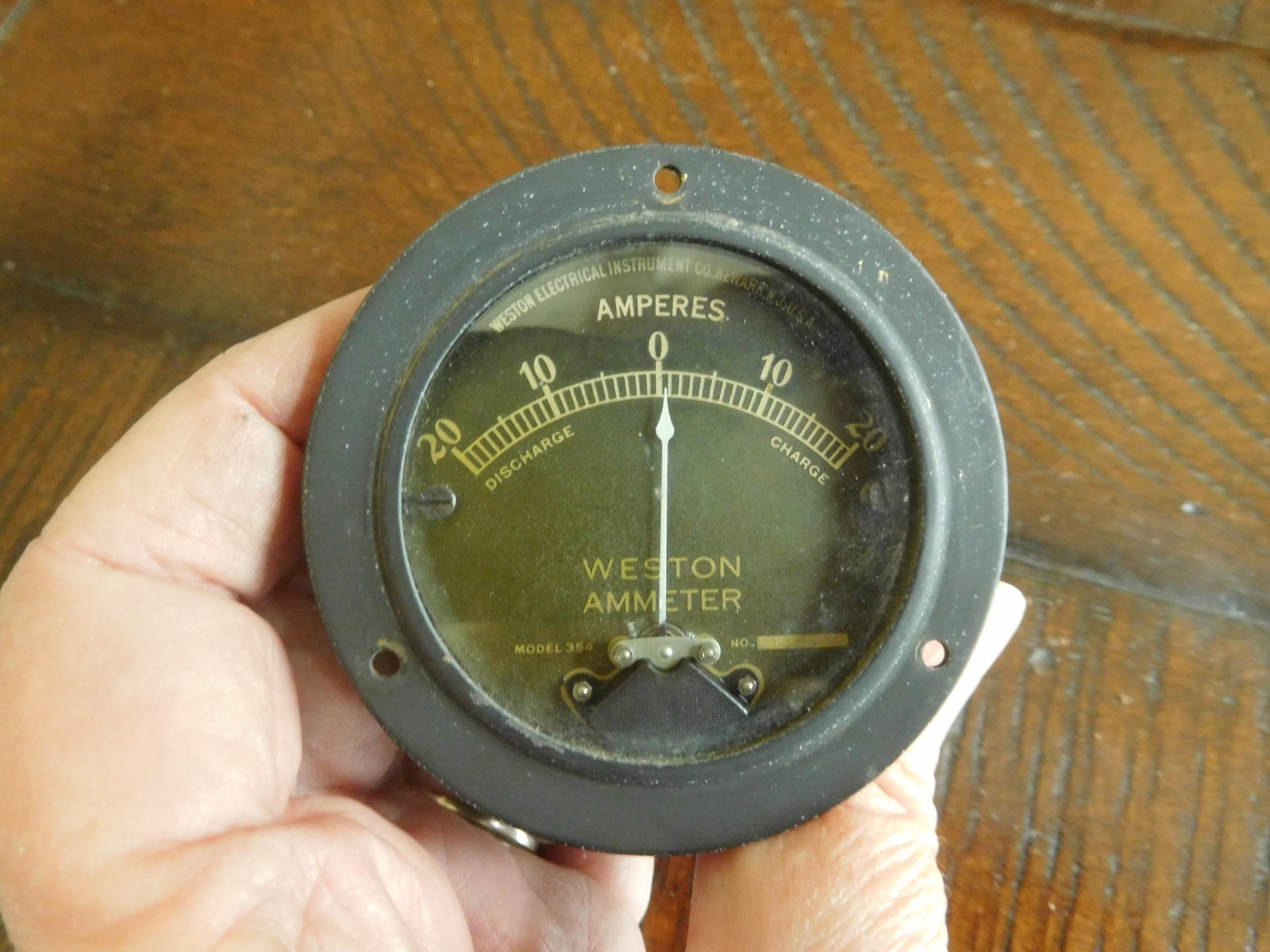 Weston Ammeter 354 Gauge 20-0-20 Amperes Haynes Harley Indian Ford 1916 1936