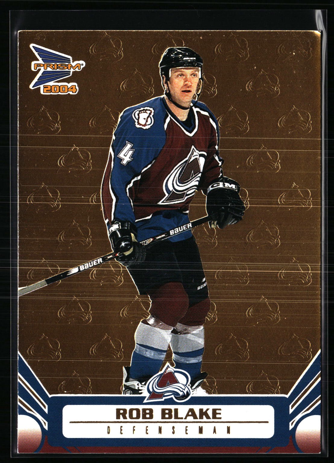 Rob Blake 2003-04 Pacific Prism #27 SN Gold Colorado Avalanche