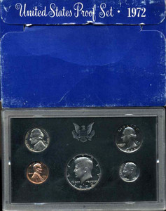1972 S PF Proof Set U.S. Mint Original Government Packaging OGP COIN SET#616