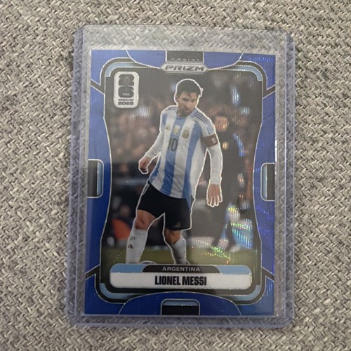 2026 Panini Prizm FIFA World Cup #10 Lionel Messi Argentina blue wave /55