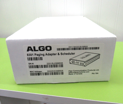 Algo 8301 Paging Adapter & Scheduler SIP IP Paging Controller PoE New ...