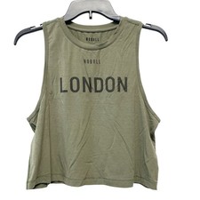 NoBull Women's Nobull London Cropped Tank Army Green Size XS