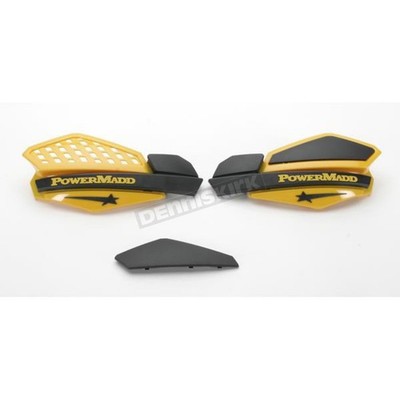 PowerMadd Star Series Black/Yellow Handguard System - 34201