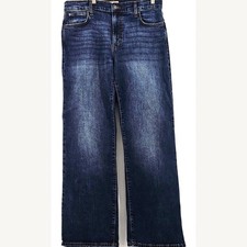 Hudson Women Rosalie Jeans Size 30 High Rise Wide Leg Dark Wash Cotton Blend NWT