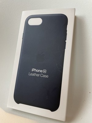 Apple iPhone Lederhülle blau - für iPhone SE