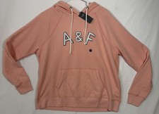 NWT Abercrombie  Fitch Women  s XL Pink And White Hoodie