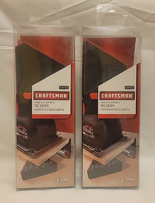 Craftsman Tri Grips 4 Pack Non-Slip Work Supports #34765 Lot of 2 NIP