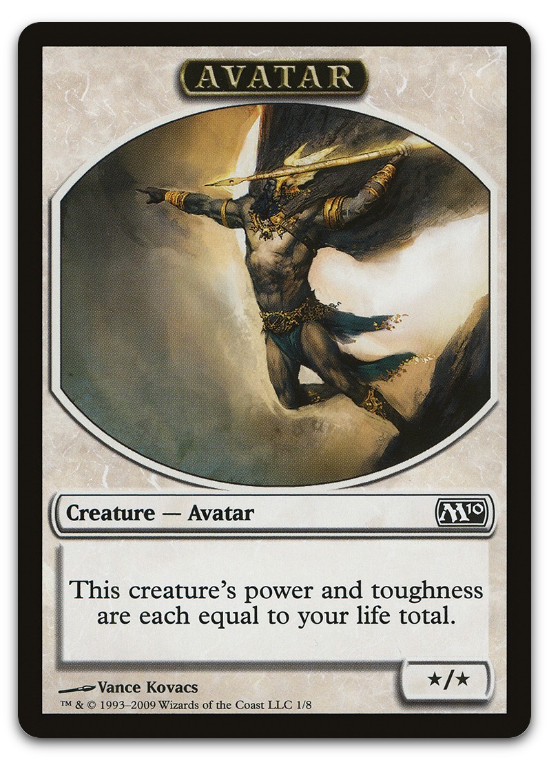 Avatar Token #1 (LP) Magic 2010 M10 Magic MTG