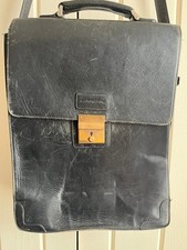 Lancel Leather Messenger Bag. C.1970s