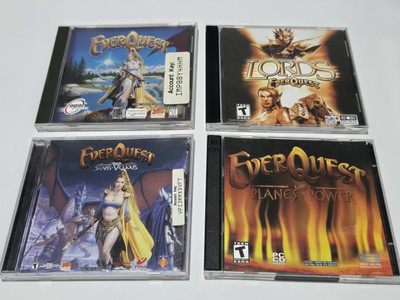 EverQuest, Lords of, Planes of Power, Scars of Velious PC CD-ROM Games Lot of 4