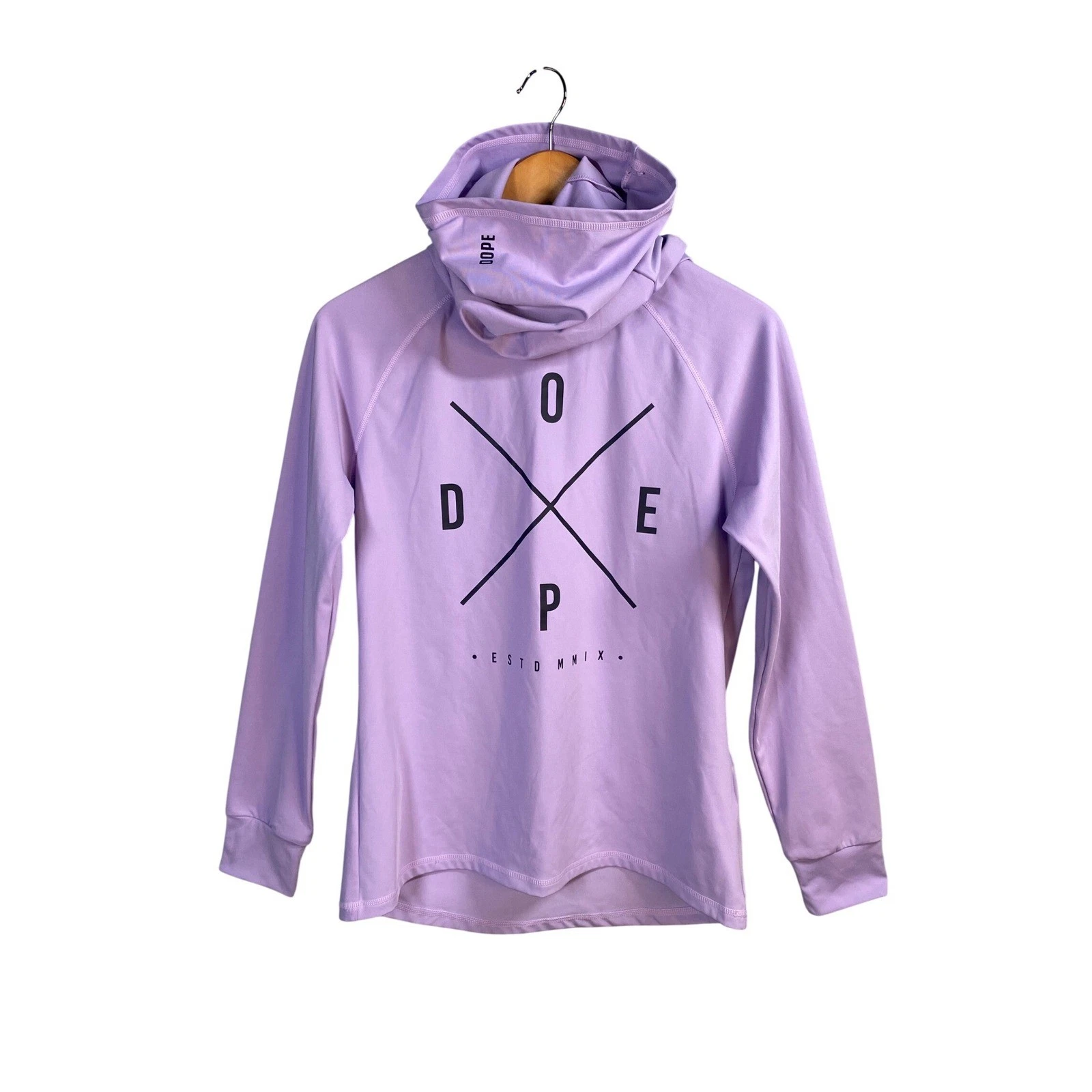 Dope Snow Snuggle Base Layer Top Womens Small Mask Fleece Snowboard Skiing