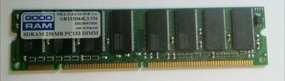 Good RAM SDRAM 256MB PC133 DIMM  GR133D64L3/256  010236MT0104 ASSY in Poland