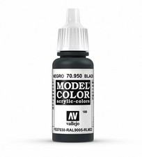 Vallejo Model Color 17ml - Matt Black  - 70.950