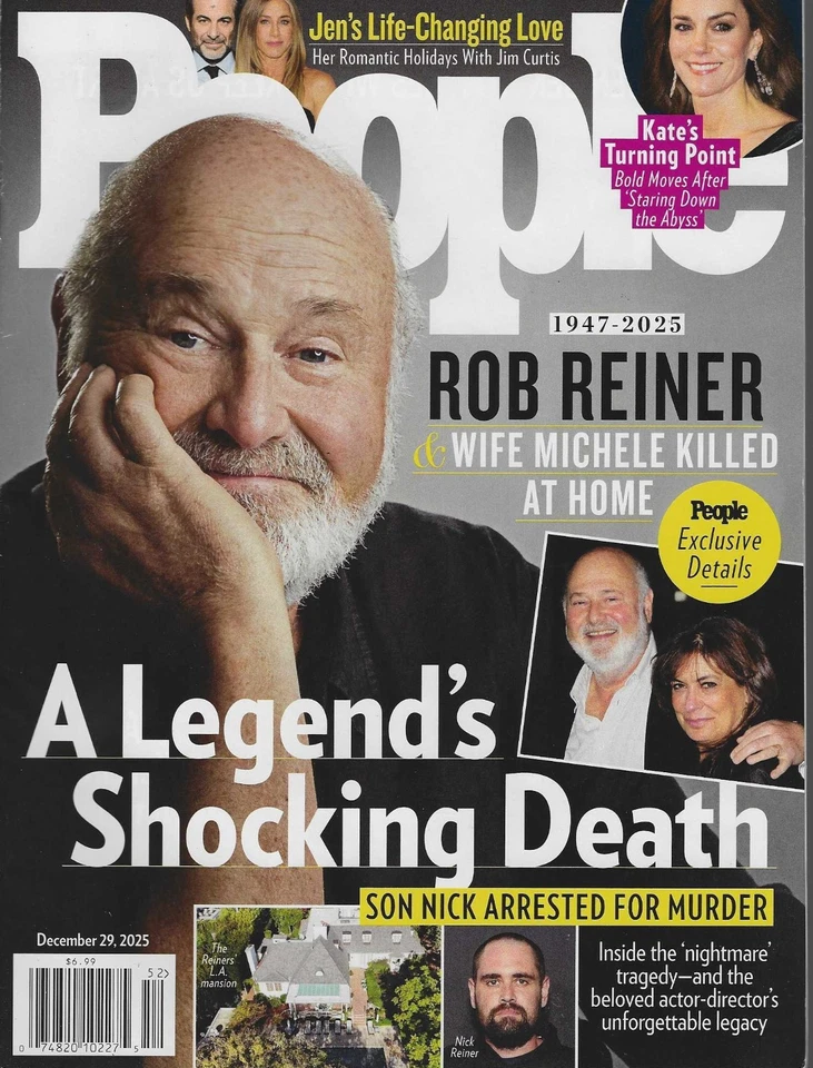 People Magazine December 29th Rob Reiner & Michele 1947-2025