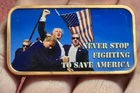 Trump 1 Oz Copper Bar Ounce AVDP Trump Never stop Fighting Colorized COPPER FAST