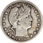 1915-P Barber Quarter