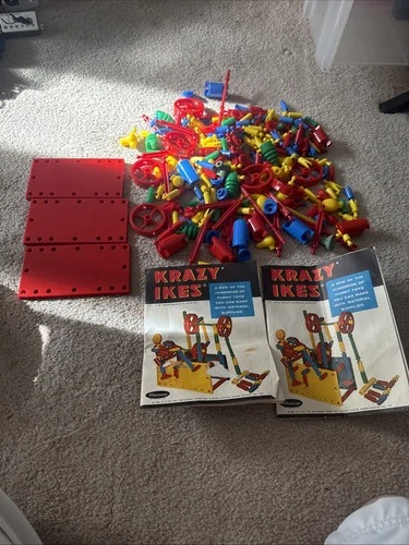 Whitman Krazy Ikes Building Connector Toys With Instructions