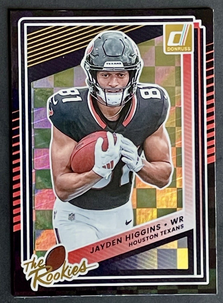 2025 Donruss Jayden Higgins The Rookies RC #11 Texans