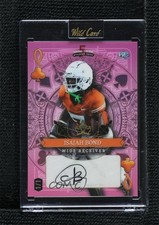 2024 5 Card Draw Stacked Deck Hobby Pink Rainbow Foil 1/1 Isaiah Bond Auto 7m3