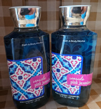 2x BATH  BODY WORKS Seaside Pink Jasmine Shower Gel 10 oz
