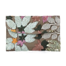 Summer Embroidery Beaded Evening Handbags Floral Boho Envelope Clutch Bag Par...