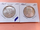 1 Pair of  Almost Uncirculated 1964 Kennedy Half Dollars! (90% Silver)