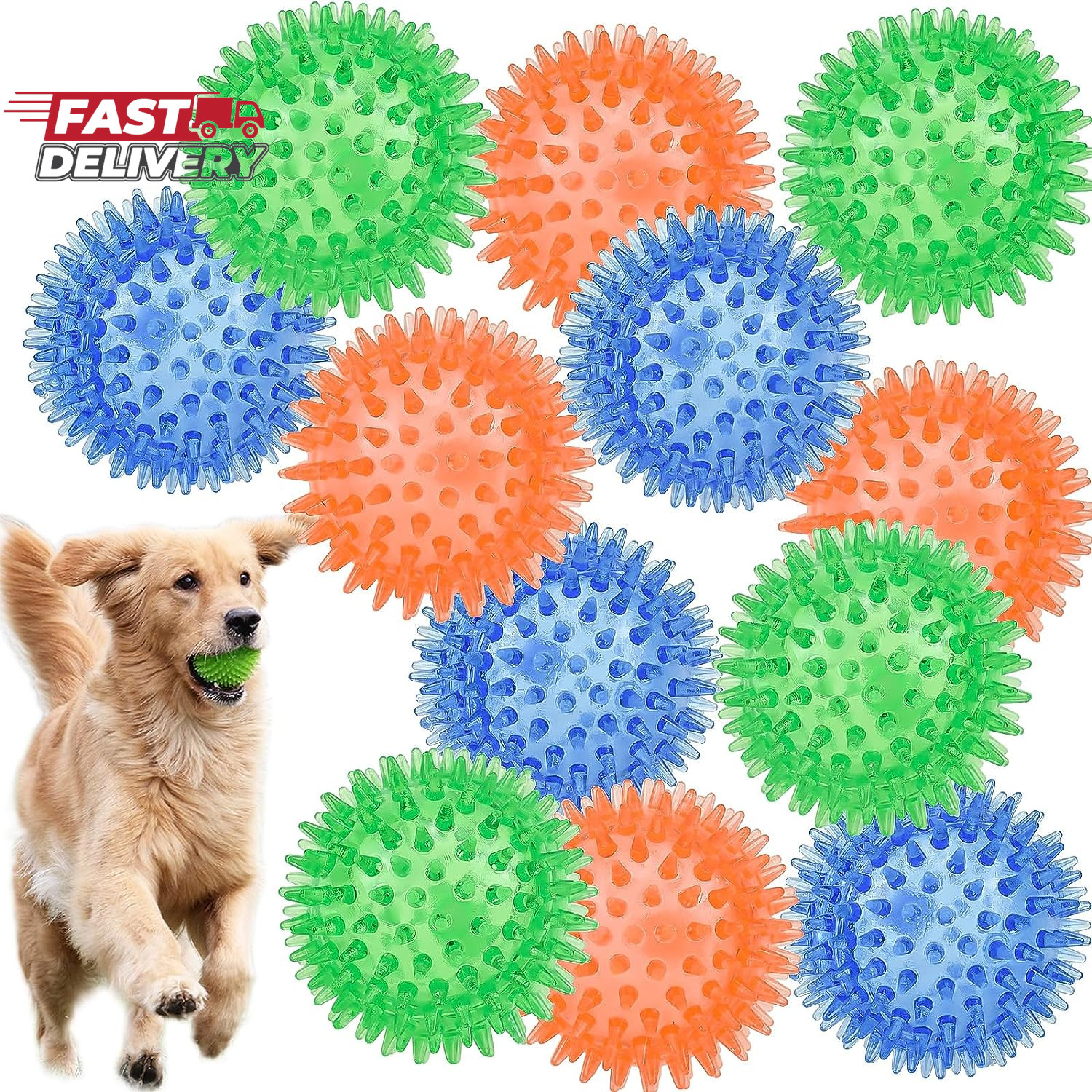 Spiky Dog Balls Cleans Teeth And Promotes Dental And Gum