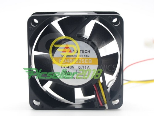 FD486025EB Y.S.TECH 6025 60mm DC 48V 0.11A 4,300RPM 25.4CFM axial cooling fan - 第 1/5 張圖片
