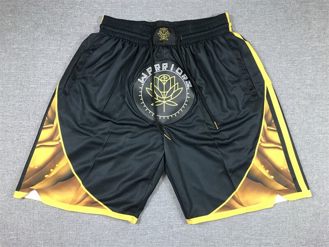 Stadtausgabe Golden State Warriors Basketball Shorts Genäht Schwarz Stadtausgabe Golden State Warriors Basketball Shorts Genäht Schwarz