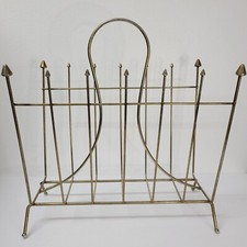 Vintage Magazine Rack Vinyl Album Mid Century Modern Atomic MCM Hollywood