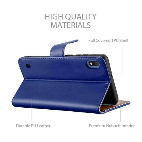 For Samsung Galaxy A10 A20E A40 A50 A70 A80 Phone Case Leather Wallet Flip Cover - Picture 23 of 84