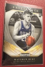 2021 Panini Prizm Draft Picks Brilliance Matthew Hurt #12 Duke Blue Devils ERROR